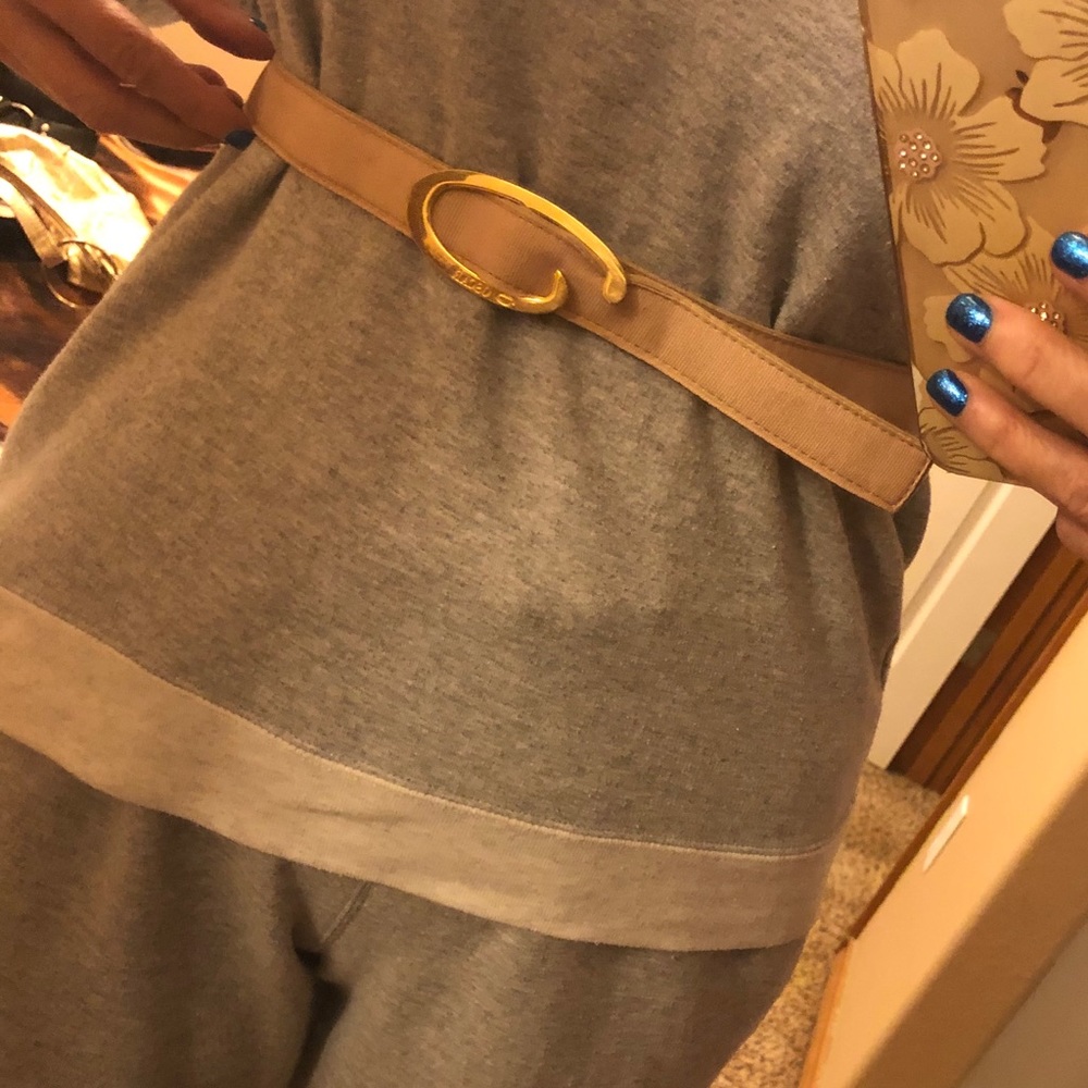 Oscar de la renta vintage logo belt rare size L
